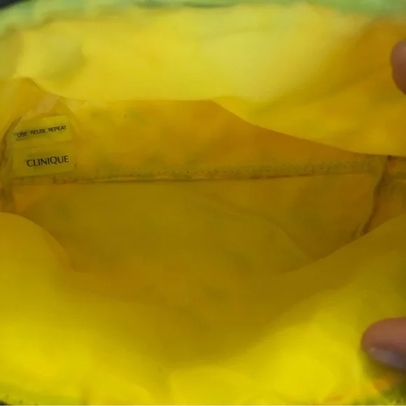 Clinique x Donald Bright Orange Makeup Bag - Picture 5 of 8